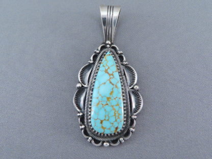 #8 Turquoise Pendant by Delbert Gordon