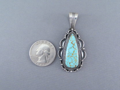 #8 Turquoise Pendant by Delbert Gordon