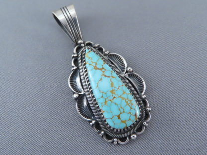 #8 Turquoise Pendant by Delbert Gordon