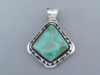 Buy Turquoise Jewelry - Royston Turquoise Pendant by Native American (Navajo) jeweler, Will Denetdale FOR SALE $495-