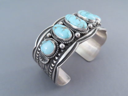 Dry Creek Turquoise Cuff Bracelet by Andy Cadman