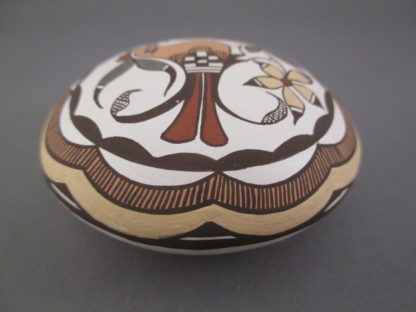 Miniature Acoma Pottery with Parrot by Diane Lewis-Garcia