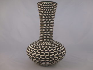 Acoma Pottery Vase by Native American Acoma Pueblo Indian pottery artist, Paula Estevan $770-