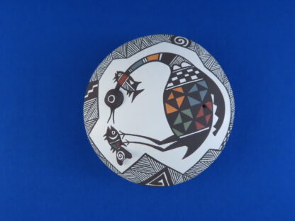 Seed Pot with ‘Cloudswallower’ by Carolyn Concho (Acoma)