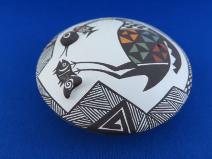 Seed Pot with ‘Cloudswallower’ by Carolyn Concho (Acoma)