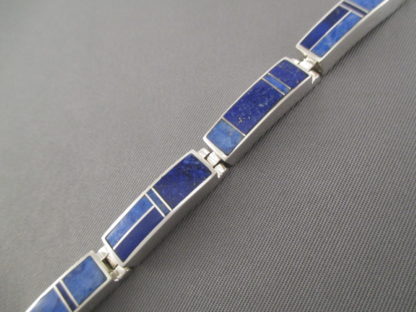 Lapis Inlay Link Bracelet