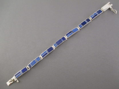 Lapis Inlay Link Bracelet