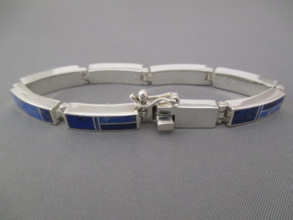 Lapis Inlay Link Bracelet