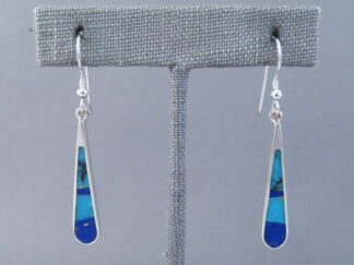 Turquoise & Lapis Inlay Earrings