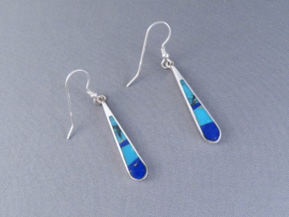Turquoise & Lapis Inlay Earrings