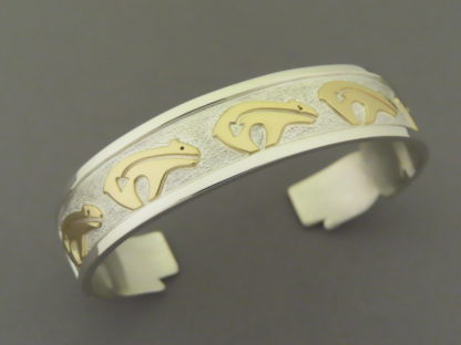 Robert Taylor ‘BEAR’ Cuff Bracelet (14kt Gold & Sterling Silver)