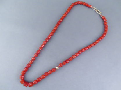 Coral Necklace with 14kt Gold