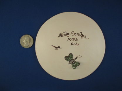 Acoma Pottery Plate with Butterfly