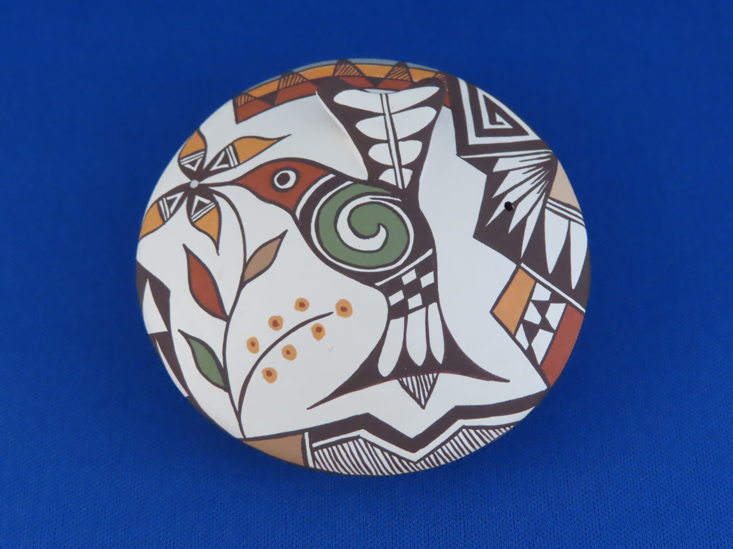 Native American Pottery - Hummingbird Seed Pot by Acoma Pueblo pottery artist, Carolyn Concho $220- FOR SALE