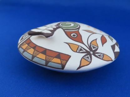 Seed Pot with Hummingbird – Acoma Pueblo Pottery by Carolyn Concho