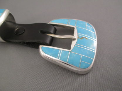 Turquoise Inlay Ranger Belt Buckle Set