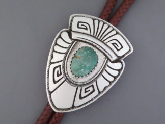 Royston Turquoise Bolo Tie by Leonard Gene