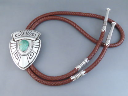 Royston Turquoise Bolo Tie by Leonard Gene