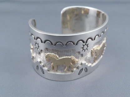 HORSE Bracelet by Fortune Huntinghorse in Gold & Silver