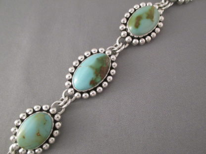 Royston Turquoise Link Bracelet by Artie Yellowhorse