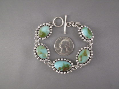 Royston Turquoise Link Bracelet by Artie Yellowhorse