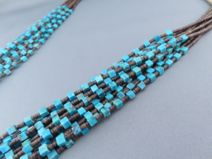 10 Strand Sleeping Beauty Turquoise Necklace