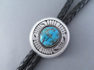 Bolo Tie with Bisbee Turquoise – Leonard Nez