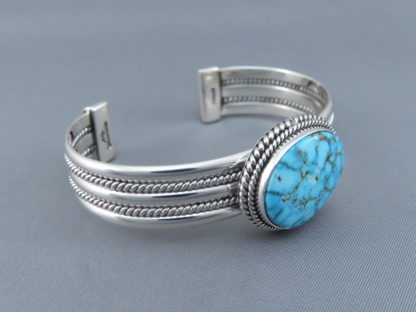 Kingman Turquoise Bracelet by Artie Yellowhorse