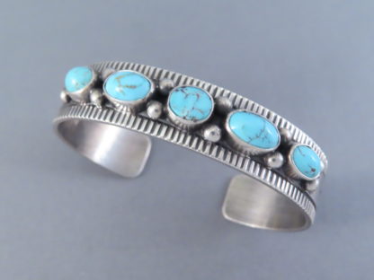 Number 8 Turquoise Bracelet by Fritson Toledo (Navajo)