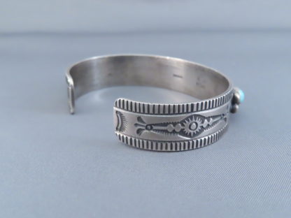 Number 8 Turquoise Bracelet by Fritson Toledo (Navajo)