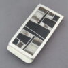 Dolomite & Black Jade Inlay Money Clip