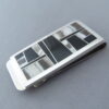 Dolomite & Black Jade Inlay Money Clip