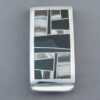 Dolomite & Black Jade Inlay Money Clip