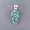 Kingman Turquoise Pendant by Artie Yellowhorse (smaller)