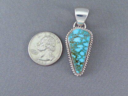 Kingman Turquoise Pendant by Artie Yellowhorse (smaller)