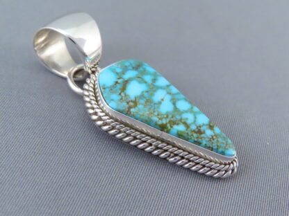 Kingman Turquoise Pendant by Artie Yellowhorse (smaller)