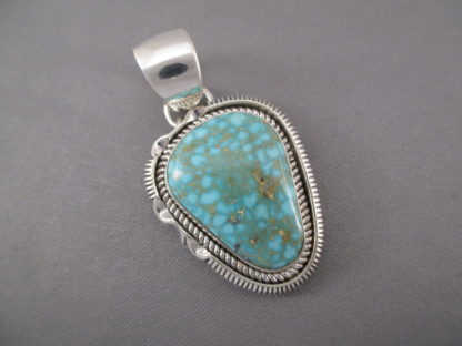 Sterling Silver & Royston Turquoise Pendant by Artie Yellowhorse