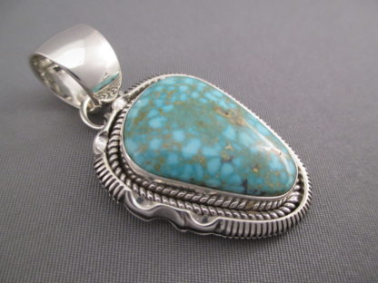 Sterling Silver & Royston Turquoise Pendant by Artie Yellowhorse