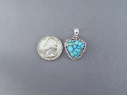 Kingman Turquoise & Sterling Silver Pendant (smaller)