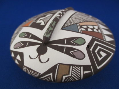 Seed Pot with Dragonfly – Acoma Pottery by Carolyn Concho