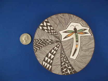 Dragonfly Pottery Plate – Acoma Pottery by Carolyn Concho