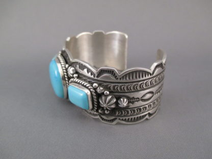Sterling Silver Kingman Turquoise Bracelet