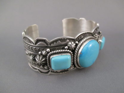Sterling Silver Kingman Turquoise Bracelet