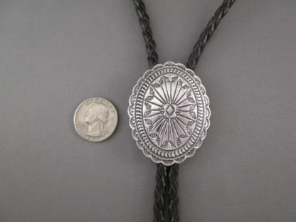 Bolo Tie of Sterling Silver by Geneva Ramone