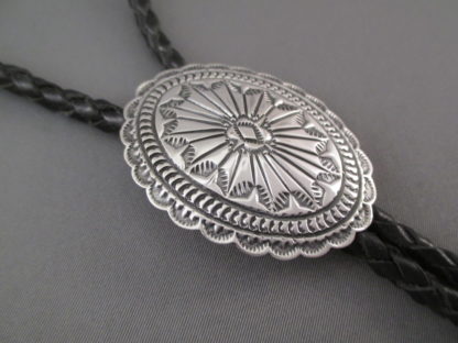 Bolo Tie of Sterling Silver by Geneva Ramone