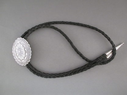 Bolo Tie of Sterling Silver by Geneva Ramone