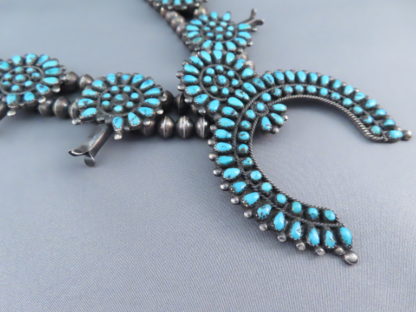 Morenci Turquoise Squash Blossom Necklace – Vintage