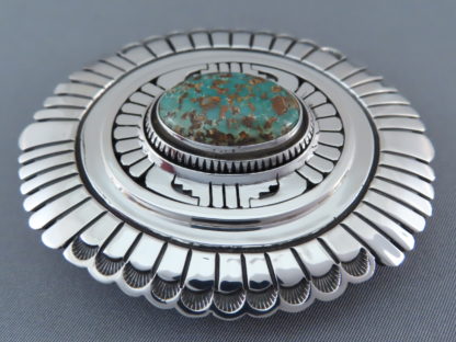 Darling Darlene Turquoise Belt Buckle by Leonard Nez