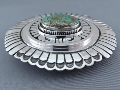 Darling Darlene Turquoise Belt Buckle by Leonard Nez