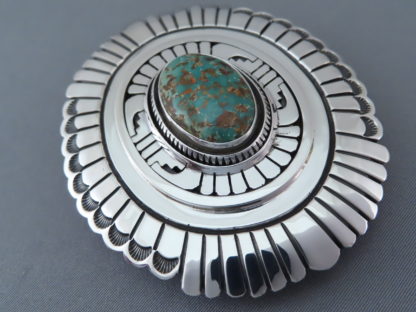 Darling Darlene Turquoise Belt Buckle by Leonard Nez